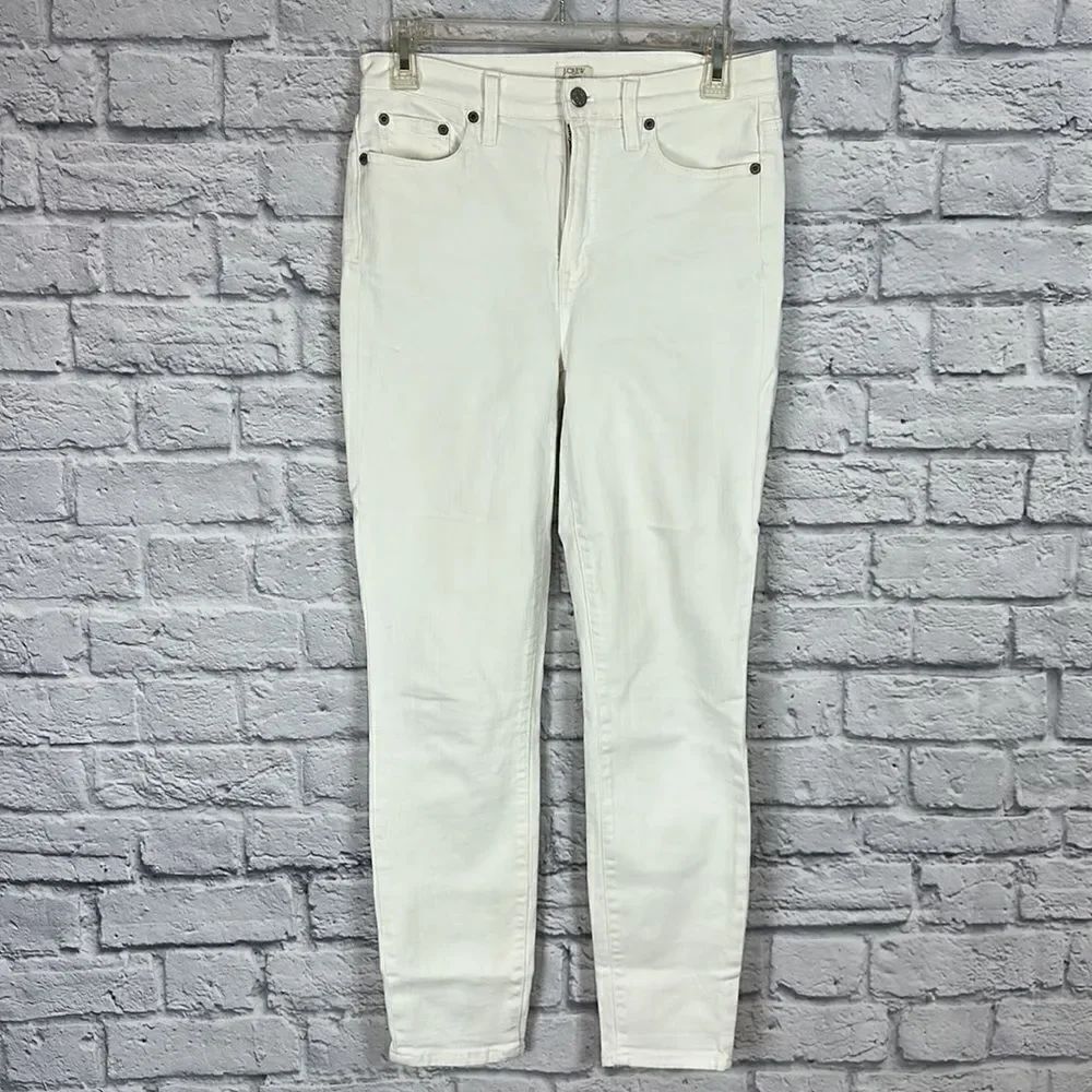 J Crew White Skinny Jeans Size 27